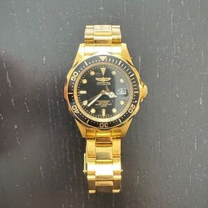 Invicta Gold and Black Men's Watch